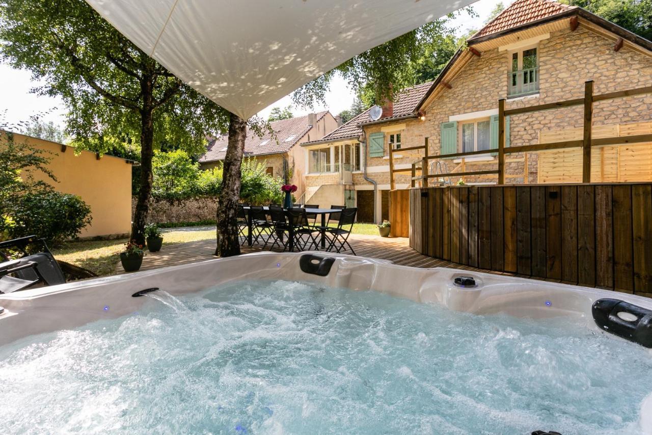 Wonderful House In Sarlat Center With Heated Pool & Jaccuzi Villa Buitenkant foto